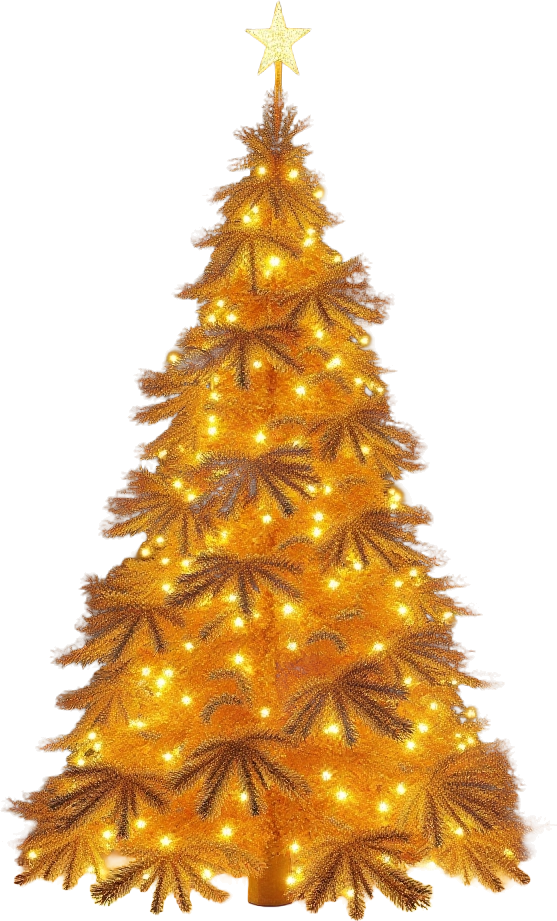 Golden Christmas Tree